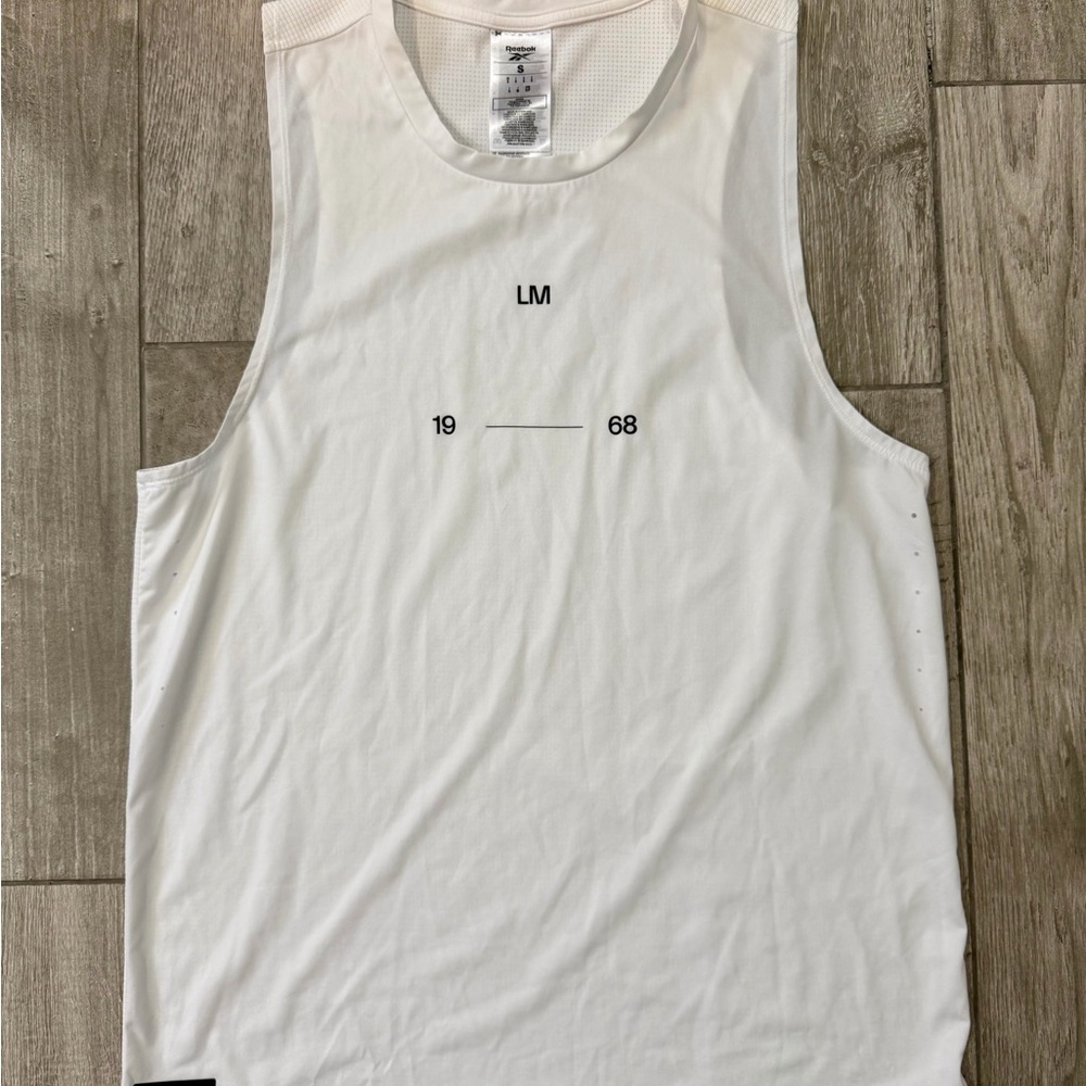 Reebok White Athletic Tank Top